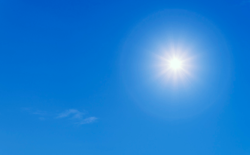 ciel bleu avec soleil - Agrandir l'image, fenêtre modale